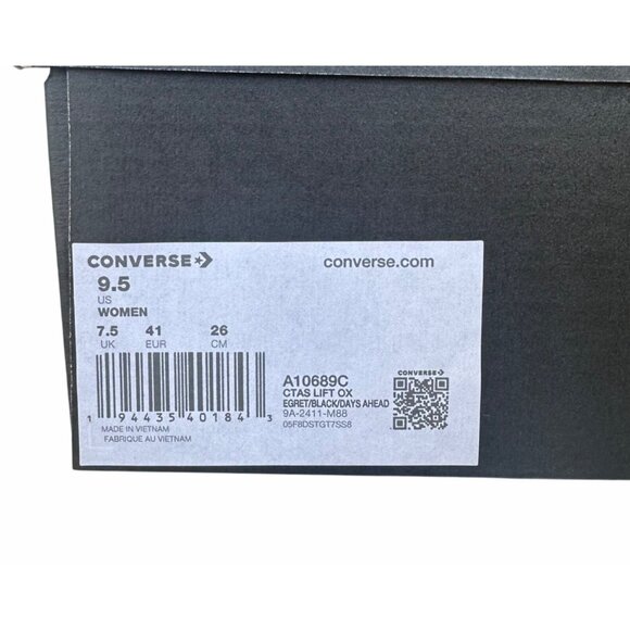 ❤️Converse Chuck Taylor Lift Platform Polka Dots 9.5 Women Shoes White A10689C❤️ - Picture 13 of 16